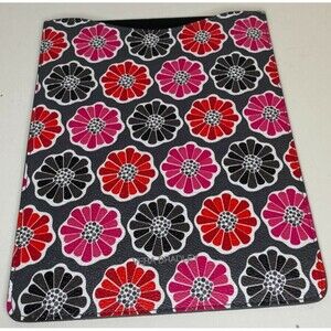 Vera Bradley Tablet Sleeve Mini Slim PVC BLOSSOMS iPad Kindle Grey, Pink, Red